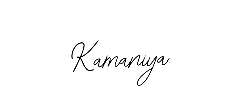 if you are searching for the best signature style for your name Kamaniya. so please give up your signature search. here we have designed multiple signature styles  using Bearetta-2O07w. Kamaniya signature style 12 images and pictures png