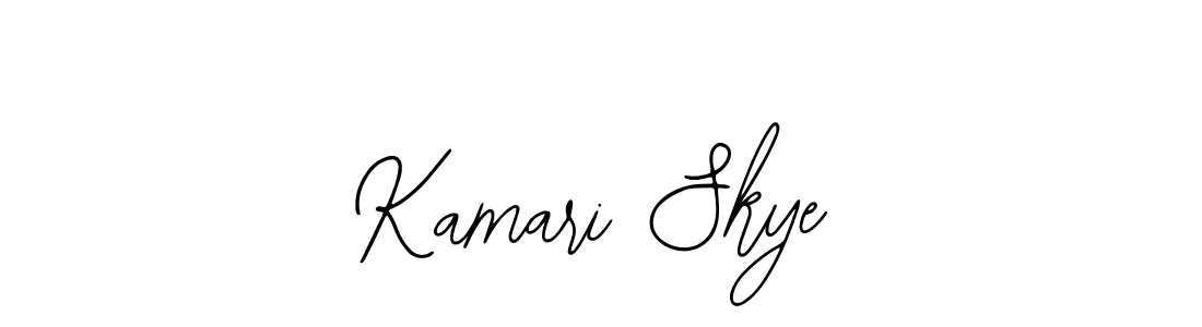 Make a beautiful signature design for name Kamari Skye. With this signature (Bearetta-2O07w) style, you can create a handwritten signature for free. Kamari Skye signature style 12 images and pictures png