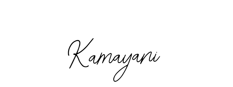 How to make Kamayani name signature. Use Bearetta-2O07w style for creating short signs online. This is the latest handwritten sign. Kamayani signature style 12 images and pictures png