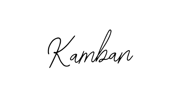 Use a signature maker to create a handwritten signature online. With this signature software, you can design (Bearetta-2O07w) your own signature for name Kamban. Kamban signature style 12 images and pictures png