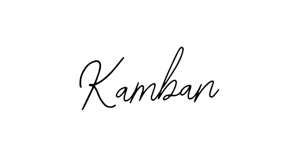 Use a signature maker to create a handwritten signature online. With this signature software, you can design (Bearetta-2O07w) your own signature for name Kamban. Kamban signature style 12 images and pictures png