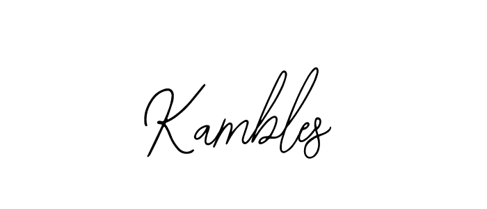 Make a short Kambles signature style. Manage your documents anywhere anytime using Bearetta-2O07w. Create and add eSignatures, submit forms, share and send files easily. Kambles signature style 12 images and pictures png