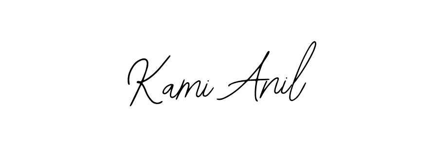 You should practise on your own different ways (Bearetta-2O07w) to write your name (Kami Anil) in signature. don't let someone else do it for you. Kami Anil signature style 12 images and pictures png