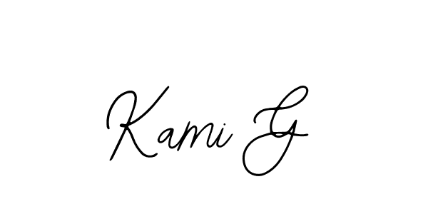 Kami G stylish signature style. Best Handwritten Sign (Bearetta-2O07w) for my name. Handwritten Signature Collection Ideas for my name Kami G. Kami G signature style 12 images and pictures png