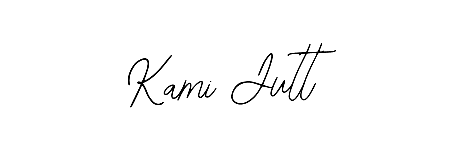 You should practise on your own different ways (Bearetta-2O07w) to write your name (Kami Jutt) in signature. don't let someone else do it for you. Kami Jutt signature style 12 images and pictures png