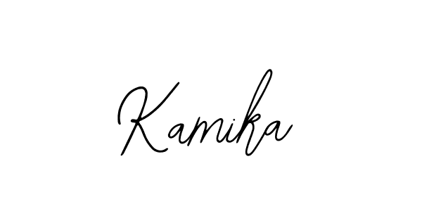 How to make Kamika name signature. Use Bearetta-2O07w style for creating short signs online. This is the latest handwritten sign. Kamika signature style 12 images and pictures png