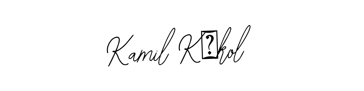 Create a beautiful signature design for name Kamil Kąkol. With this signature (Bearetta-2O07w) fonts, you can make a handwritten signature for free. Kamil Kąkol signature style 12 images and pictures png