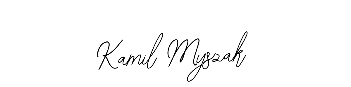 Design your own signature with our free online signature maker. With this signature software, you can create a handwritten (Bearetta-2O07w) signature for name Kamil Myszak. Kamil Myszak signature style 12 images and pictures png