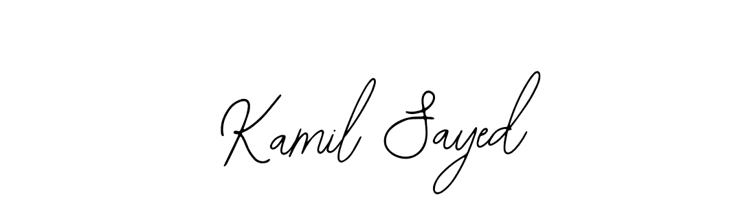 How to Draw Kamil Sayed signature style? Bearetta-2O07w is a latest design signature styles for name Kamil Sayed. Kamil Sayed signature style 12 images and pictures png