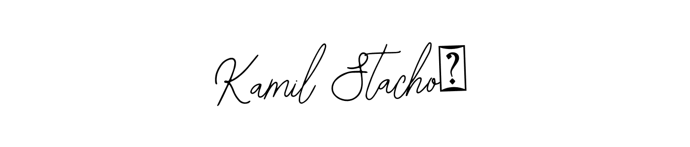 Also You can easily find your signature by using the search form. We will create Kamil Stachoń name handwritten signature images for you free of cost using Bearetta-2O07w sign style. Kamil Stachoń signature style 12 images and pictures png