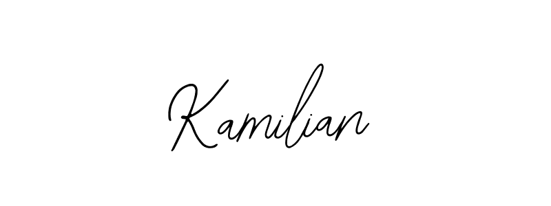 Similarly Bearetta-2O07w is the best handwritten signature design. Signature creator online .You can use it as an online autograph creator for name Kamilian. Kamilian signature style 12 images and pictures png