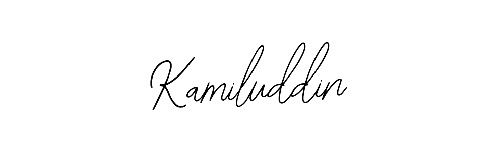 How to make Kamiluddin name signature. Use Bearetta-2O07w style for creating short signs online. This is the latest handwritten sign. Kamiluddin signature style 12 images and pictures png