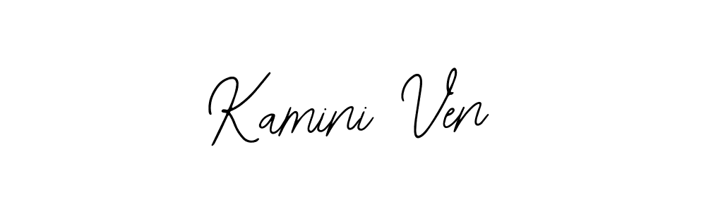 Use a signature maker to create a handwritten signature online. With this signature software, you can design (Bearetta-2O07w) your own signature for name Kamini Ven. Kamini Ven signature style 12 images and pictures png