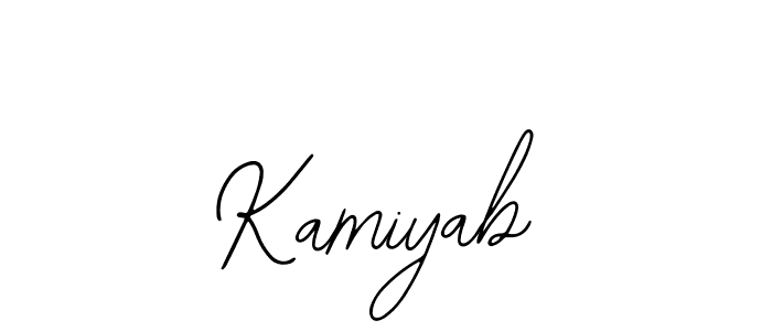 You should practise on your own different ways (Bearetta-2O07w) to write your name (Kamiyab) in signature. don't let someone else do it for you. Kamiyab signature style 12 images and pictures png