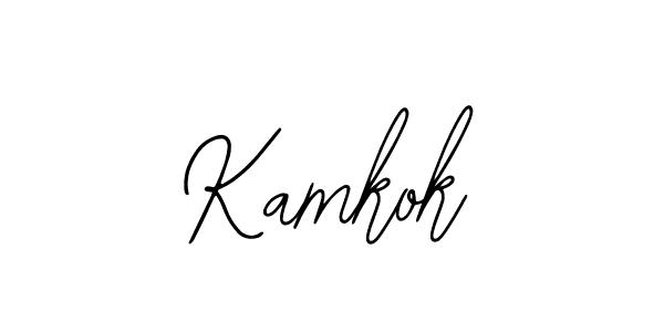 if you are searching for the best signature style for your name Kamkok. so please give up your signature search. here we have designed multiple signature styles  using Bearetta-2O07w. Kamkok signature style 12 images and pictures png
