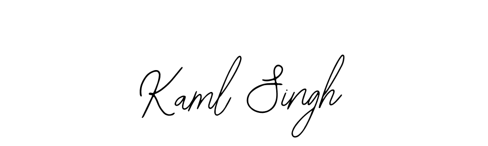 You should practise on your own different ways (Bearetta-2O07w) to write your name (Kaml Singh) in signature. don't let someone else do it for you. Kaml Singh signature style 12 images and pictures png