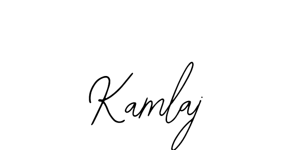 You should practise on your own different ways (Bearetta-2O07w) to write your name (Kamlaj) in signature. don't let someone else do it for you. Kamlaj signature style 12 images and pictures png