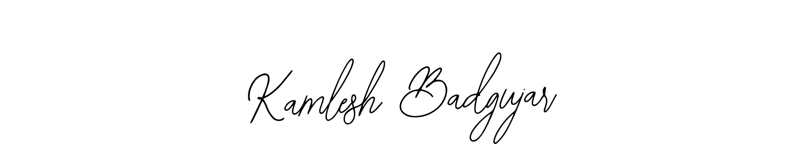 Use a signature maker to create a handwritten signature online. With this signature software, you can design (Bearetta-2O07w) your own signature for name Kamlesh Badgujar. Kamlesh Badgujar signature style 12 images and pictures png