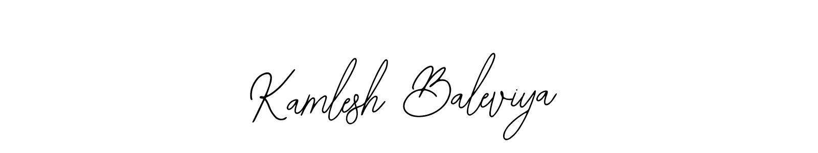 Design your own signature with our free online signature maker. With this signature software, you can create a handwritten (Bearetta-2O07w) signature for name Kamlesh Baleviya. Kamlesh Baleviya signature style 12 images and pictures png