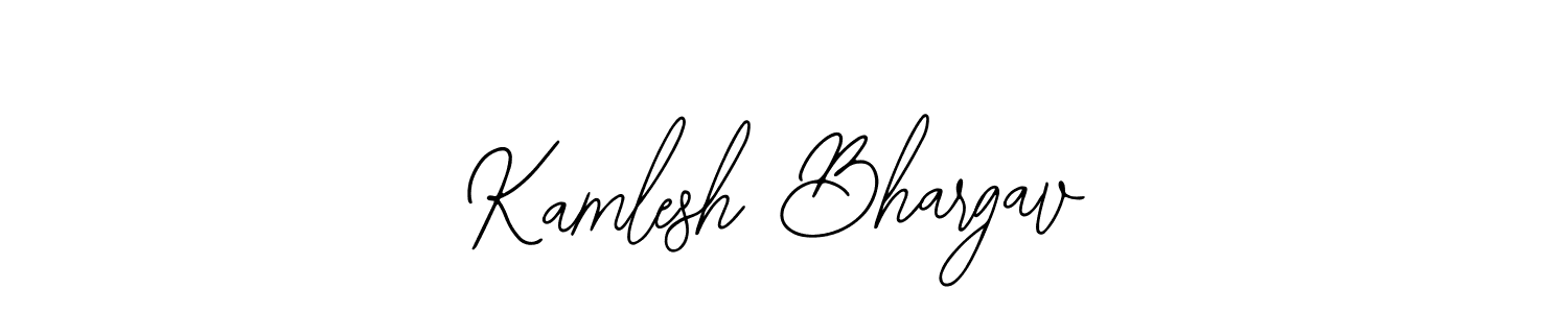 Make a short Kamlesh Bhargav signature style. Manage your documents anywhere anytime using Bearetta-2O07w. Create and add eSignatures, submit forms, share and send files easily. Kamlesh Bhargav signature style 12 images and pictures png