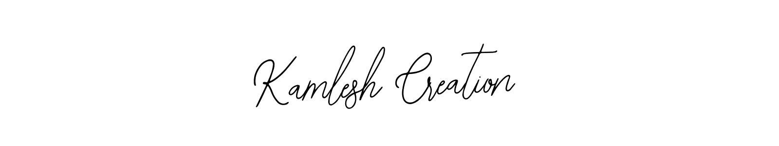 Also You can easily find your signature by using the search form. We will create Kamlesh Creation name handwritten signature images for you free of cost using Bearetta-2O07w sign style. Kamlesh Creation signature style 12 images and pictures png