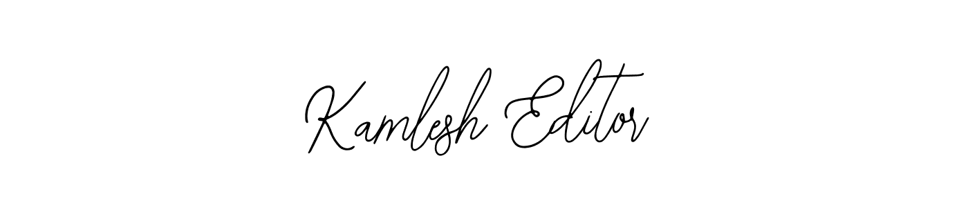 Also we have Kamlesh Editor name is the best signature style. Create professional handwritten signature collection using Bearetta-2O07w autograph style. Kamlesh Editor signature style 12 images and pictures png