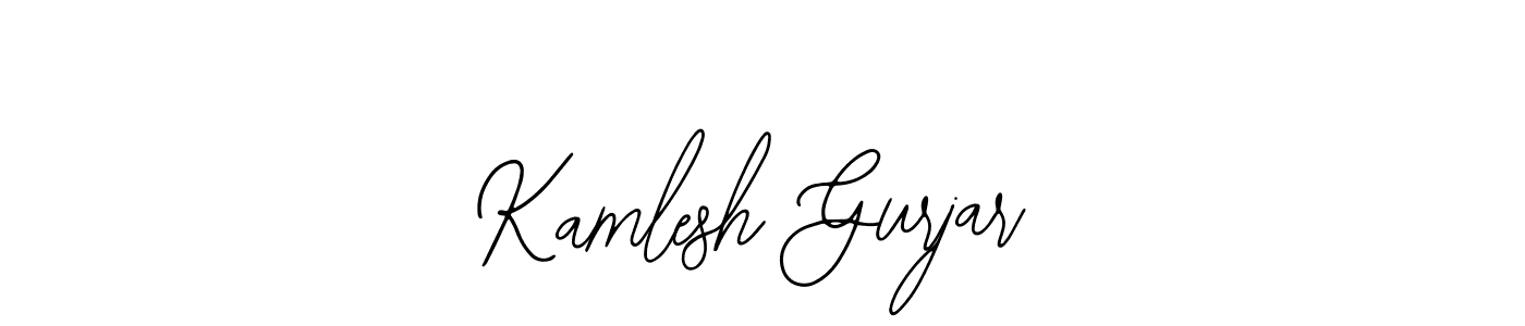 How to Draw Kamlesh Gurjar signature style? Bearetta-2O07w is a latest design signature styles for name Kamlesh Gurjar. Kamlesh Gurjar signature style 12 images and pictures png