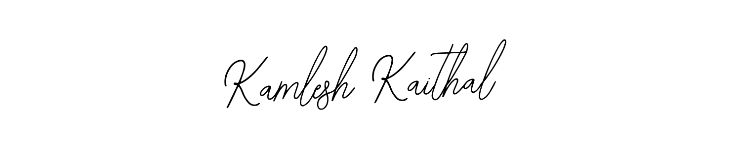Use a signature maker to create a handwritten signature online. With this signature software, you can design (Bearetta-2O07w) your own signature for name Kamlesh Kaithal. Kamlesh Kaithal signature style 12 images and pictures png