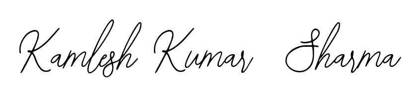 A stylish, flowing autograph style designed for name Kamlesh Kumar  Sharma using Bearetta-2O07w typography. Perfect for digital creative projects. Kamlesh Kumar  Sharma signature style 12 images and pictures png