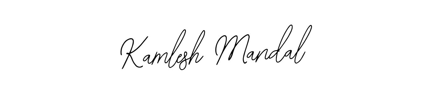 How to Draw Kamlesh Mandal signature style? Bearetta-2O07w is a latest design signature styles for name Kamlesh Mandal. Kamlesh Mandal signature style 12 images and pictures png