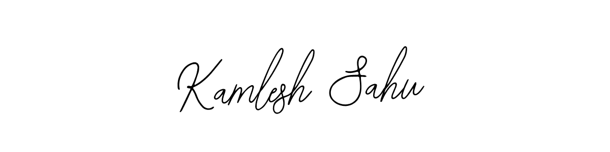You should practise on your own different ways (Bearetta-2O07w) to write your name (Kamlesh Sahu) in signature. don't let someone else do it for you. Kamlesh Sahu signature style 12 images and pictures png