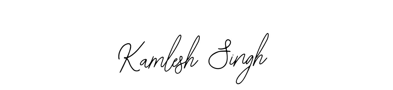 Use a signature maker to create a handwritten signature online. With this signature software, you can design (Bearetta-2O07w) your own signature for name Kamlesh Singh. Kamlesh Singh signature style 12 images and pictures png