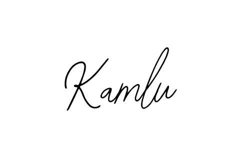 How to make Kamlu signature? Bearetta-2O07w is a professional autograph style. Create handwritten signature for Kamlu name. Kamlu signature style 12 images and pictures png