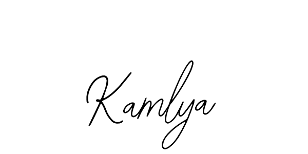 Design your own signature with our free online signature maker. With this signature software, you can create a handwritten (Bearetta-2O07w) signature for name Kamlya. Kamlya signature style 12 images and pictures png