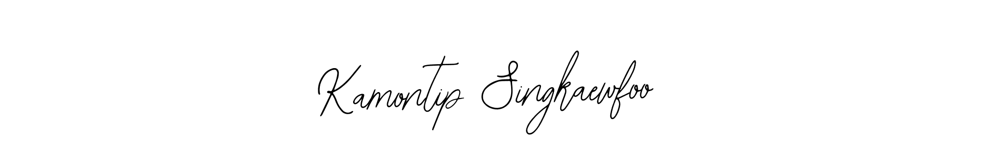 Design your own signature with our free online signature maker. With this signature software, you can create a handwritten (Bearetta-2O07w) signature for name Kamontip Singkaewfoo. Kamontip Singkaewfoo signature style 12 images and pictures png