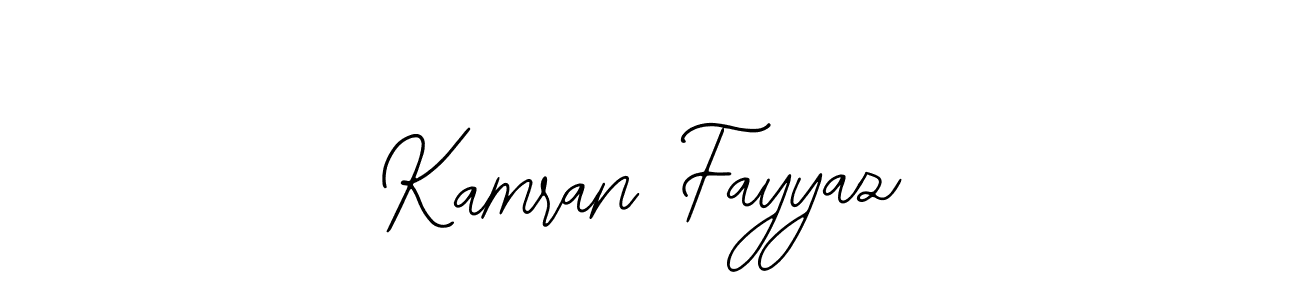 How to Draw Kamran Fayyaz signature style? Bearetta-2O07w is a latest design signature styles for name Kamran Fayyaz. Kamran Fayyaz signature style 12 images and pictures png