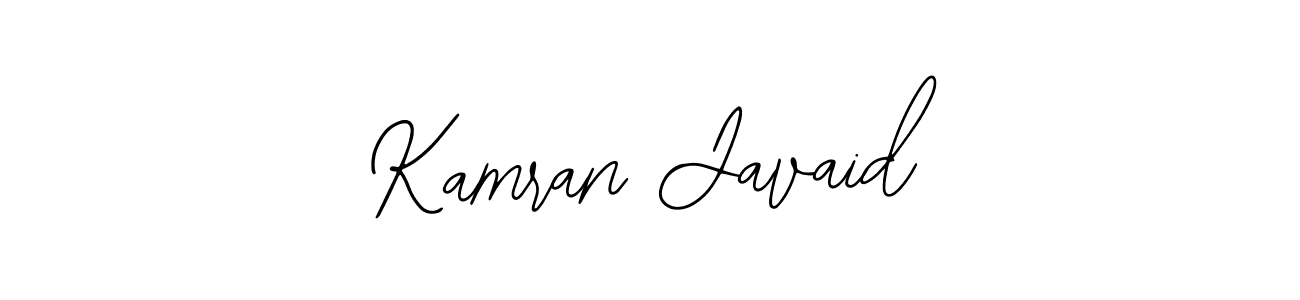 You should practise on your own different ways (Bearetta-2O07w) to write your name (Kamran Javaid) in signature. don't let someone else do it for you. Kamran Javaid signature style 12 images and pictures png