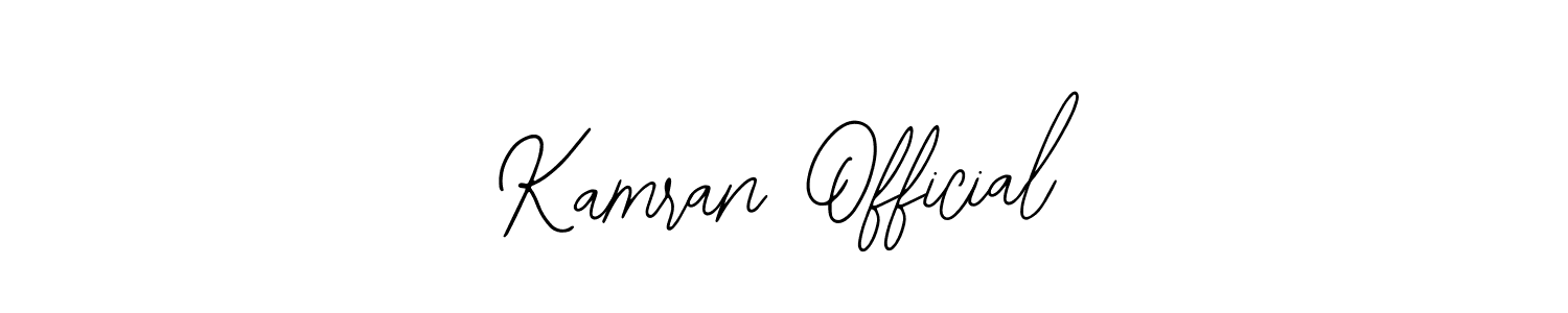 How to make Kamran Official signature? Bearetta-2O07w is a professional autograph style. Create handwritten signature for Kamran Official name. Kamran Official signature style 12 images and pictures png