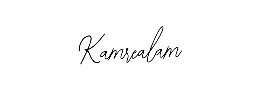 Design your own signature with our free online signature maker. With this signature software, you can create a handwritten (Bearetta-2O07w) signature for name Kamrealam. Kamrealam signature style 12 images and pictures png