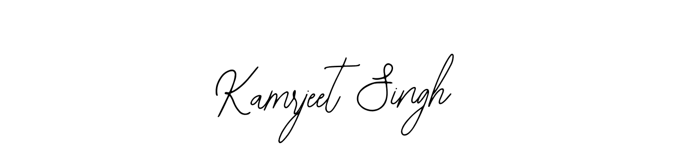 You should practise on your own different ways (Bearetta-2O07w) to write your name (Kamrjeet Singh) in signature. don't let someone else do it for you. Kamrjeet Singh signature style 12 images and pictures png