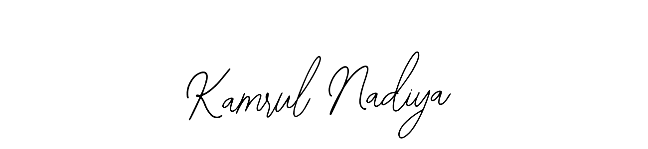 Make a beautiful signature design for name Kamrul Nadiya. With this signature (Bearetta-2O07w) style, you can create a handwritten signature for free. Kamrul Nadiya signature style 12 images and pictures png