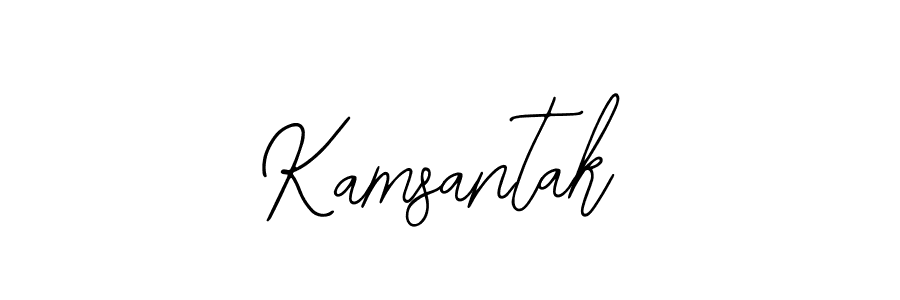 How to make Kamsantak signature? Bearetta-2O07w is a professional autograph style. Create handwritten signature for Kamsantak name. Kamsantak signature style 12 images and pictures png