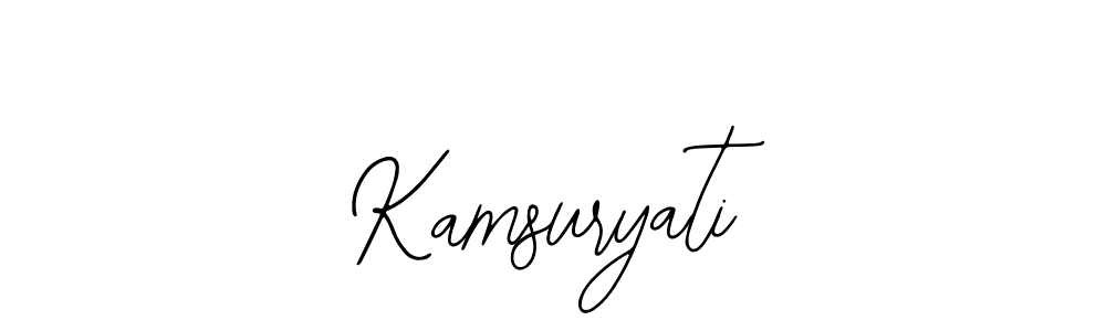 Also You can easily find your signature by using the search form. We will create Kamsuryati name handwritten signature images for you free of cost using Bearetta-2O07w sign style. Kamsuryati signature style 12 images and pictures png