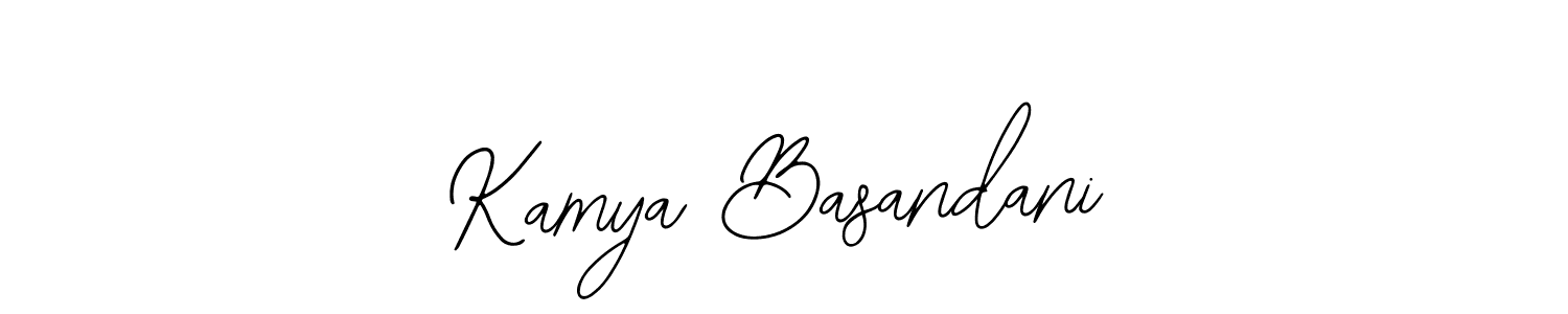 How to make Kamya Basandani signature? Bearetta-2O07w is a professional autograph style. Create handwritten signature for Kamya Basandani name. Kamya Basandani signature style 12 images and pictures png