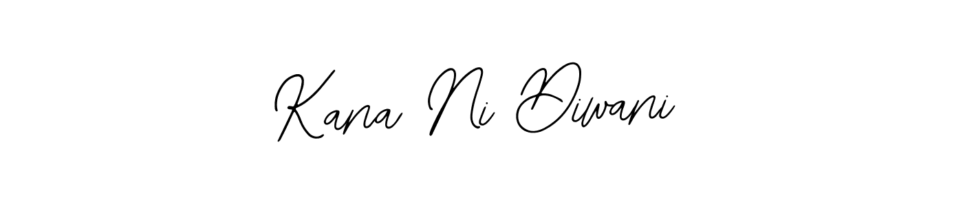 The best way (Bearetta-2O07w) to make a short signature is to pick only two or three words in your name. The name Kana Ni Diwani include a total of six letters. For converting this name. Kana Ni Diwani signature style 12 images and pictures png