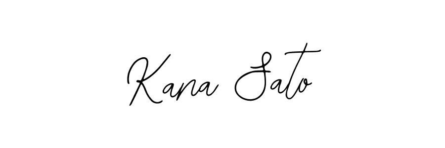 Design your own signature with our free online signature maker. With this signature software, you can create a handwritten (Bearetta-2O07w) signature for name Kana Sato. Kana Sato signature style 12 images and pictures png