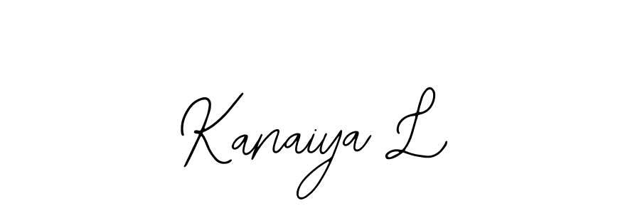 It looks lik you need a new signature style for name Kanaiya L. Design unique handwritten (Bearetta-2O07w) signature with our free signature maker in just a few clicks. Kanaiya L signature style 12 images and pictures png