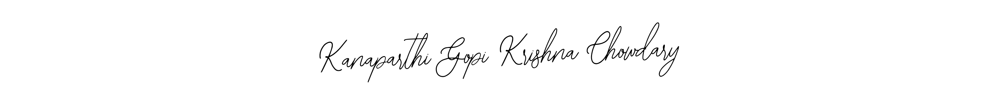 Also You can easily find your signature by using the search form. We will create Kanaparthi Gopi Krishna Chowdary name handwritten signature images for you free of cost using Bearetta-2O07w sign style. Kanaparthi Gopi Krishna Chowdary signature style 12 images and pictures png