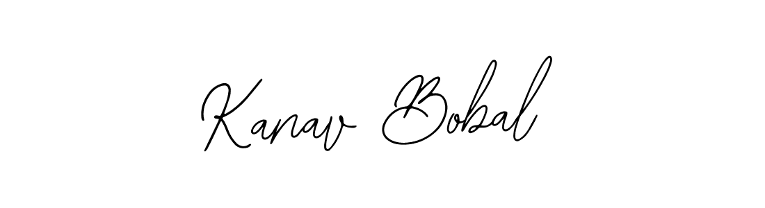 You should practise on your own different ways (Bearetta-2O07w) to write your name (Kanav Bobal) in signature. don't let someone else do it for you. Kanav Bobal signature style 12 images and pictures png