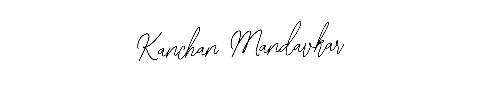 How to make Kanchan Mandavkar name signature. Use Bearetta-2O07w style for creating short signs online. This is the latest handwritten sign. Kanchan Mandavkar signature style 12 images and pictures png